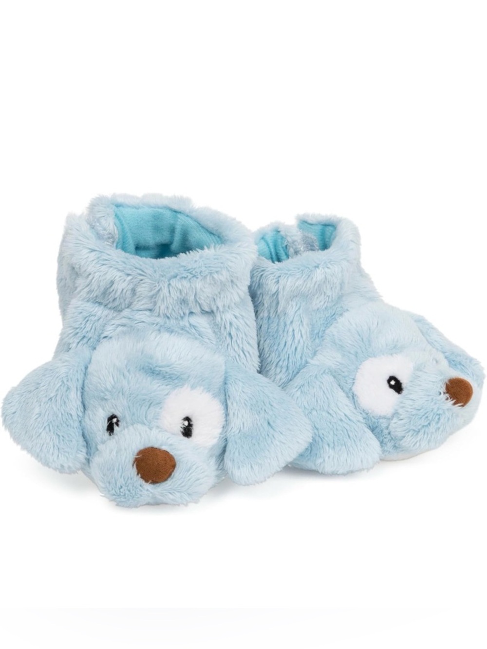 Baby Gund Spunky Dog Rattle Booties Light Blue NIB 0-3 months